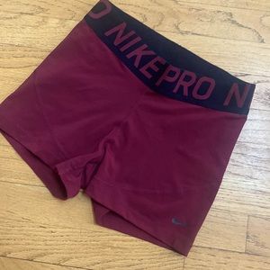 Nike Pro shorts, size M
